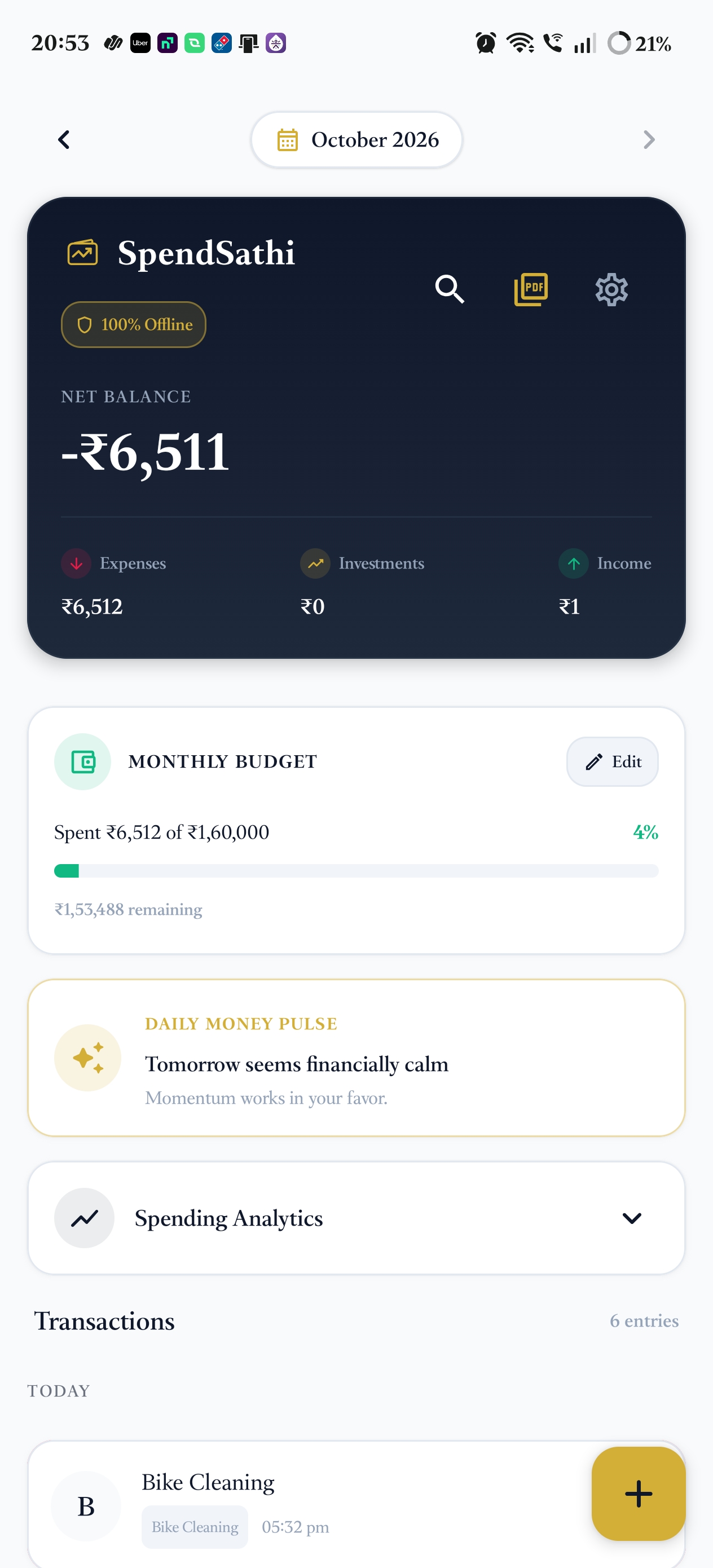 Daily Calendar Analytics